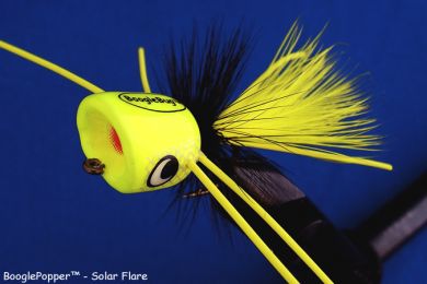 BooglePopper Solar Flare | Chartreuse Fishing Popper Lures | BreamBugs