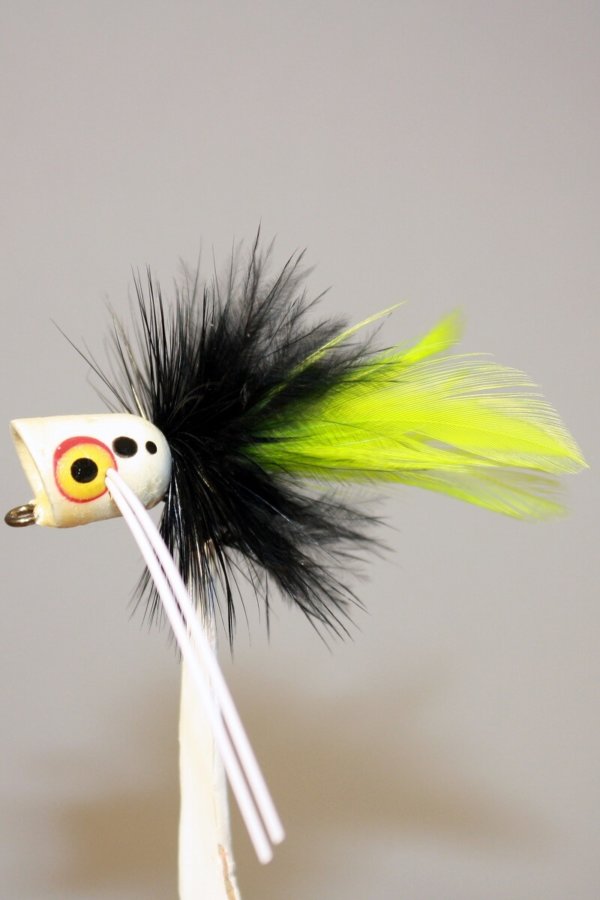 Peck's white, black, chartreuse by Pultz