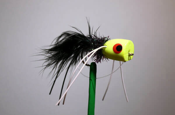 Sputter Bug Chartreuse Black For Bass