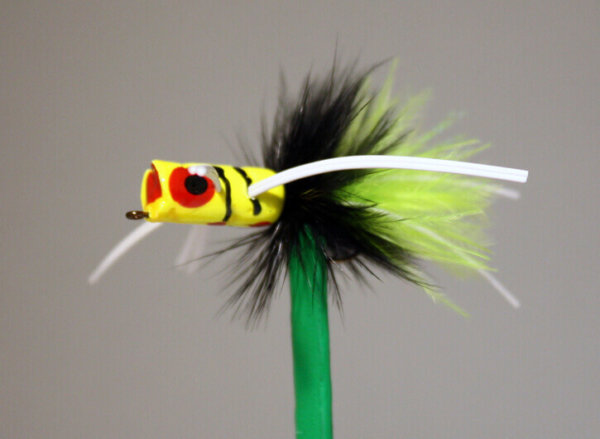 BoGo Bug Chartreuse, Black, Chartreuse with black stripes from Pultz Poppers