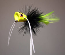 Peck's Popper # 7016 Chartreuse, Black, Chartreuse