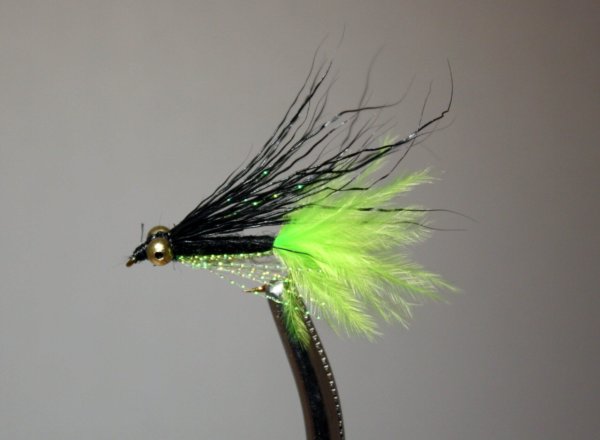 Crappie Candy Black and Chartreuse