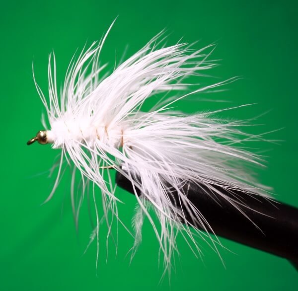 Woolly Bugger White with bead head