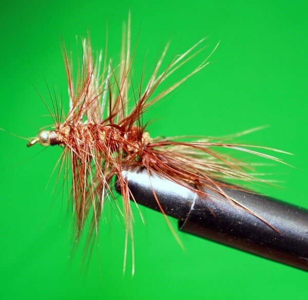 Woolly Bugger Brown with bead head