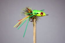 This Fire Tiger for Bream is made like the classic Fire Tiger Popper with the same brilliant colors. A BreamBugs exclusive.