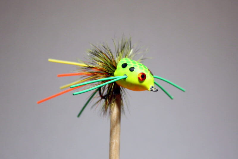This Fire Tiger Slider for Bass is made like the classic Fire Tiger Popper. This slider has a little larger body than the Fire Tiger Slider for Bream. Brilliant colors, a BreamBugs exclusive.
