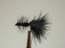 Barbless Black Wooly Bugger (unweighted)
